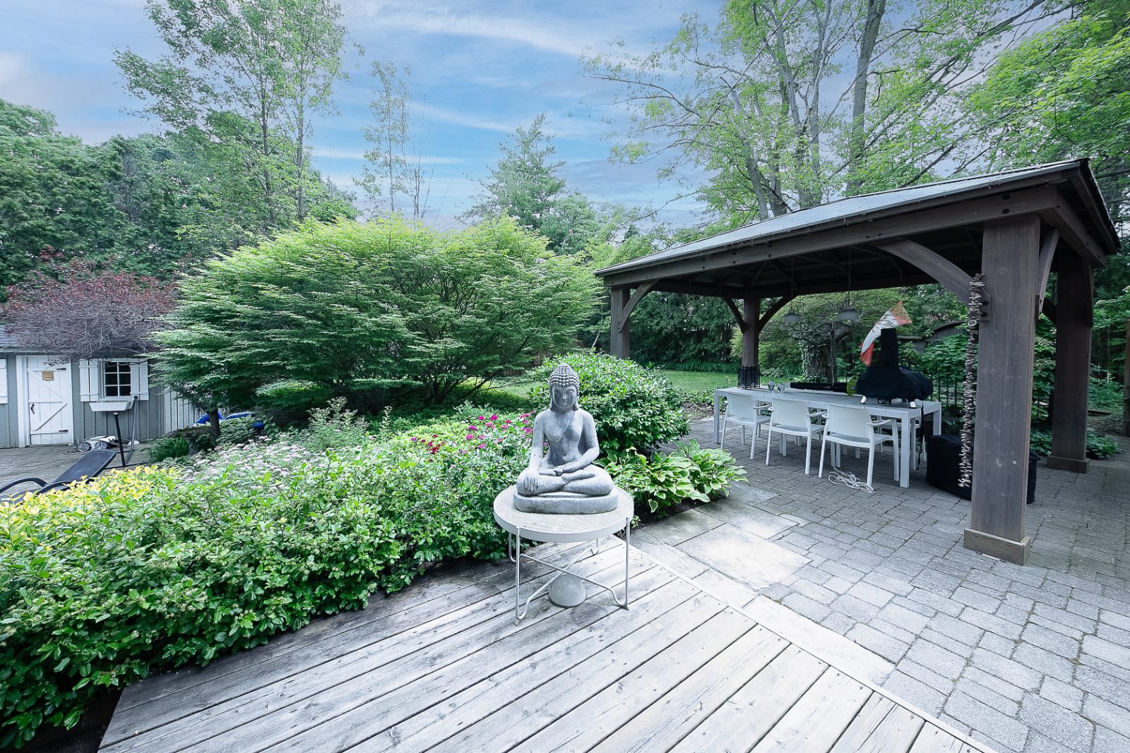 Pergola and patio