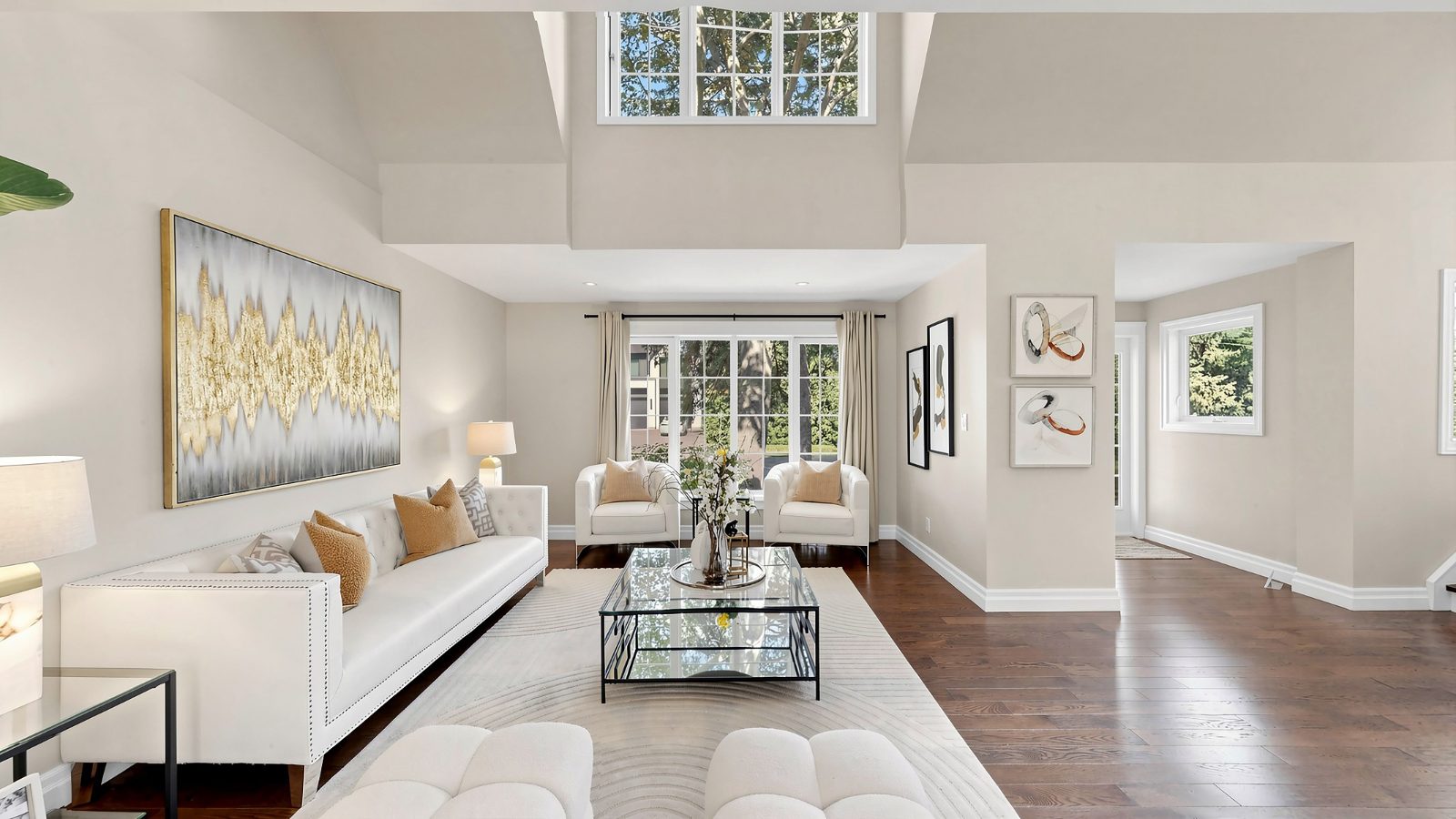 Living room toward the windows