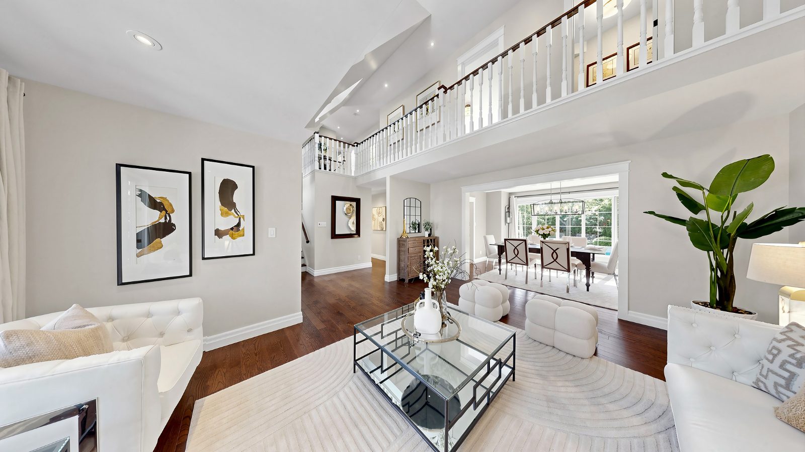 Two-storey living room