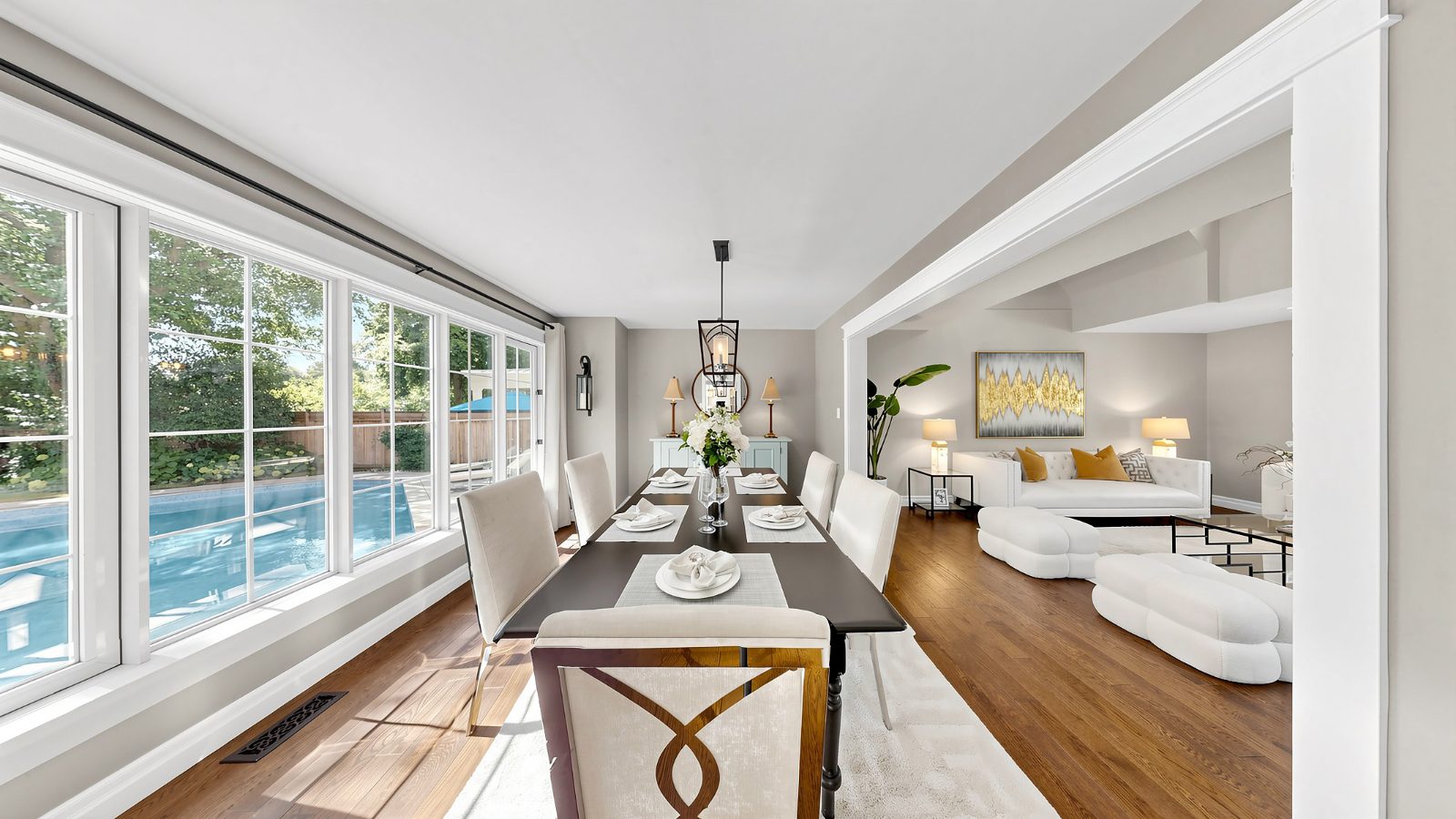Dining room toward the living room