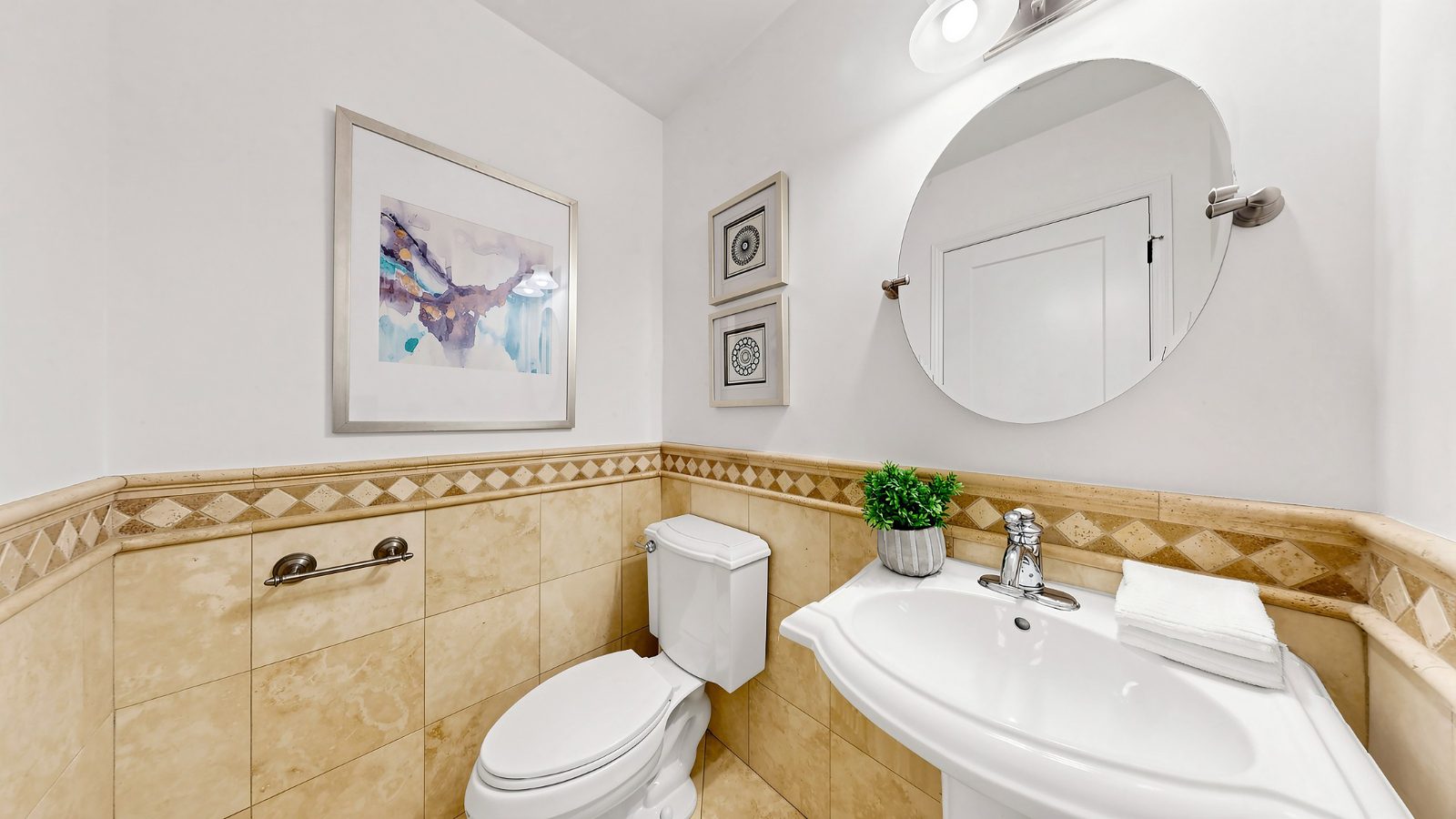 Main-floor powder room