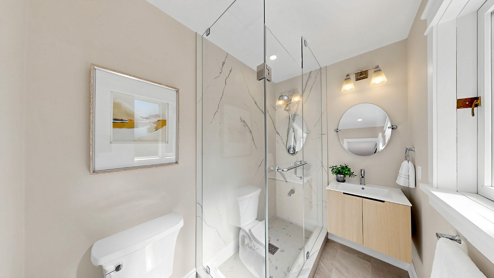 New second-floor ensuite