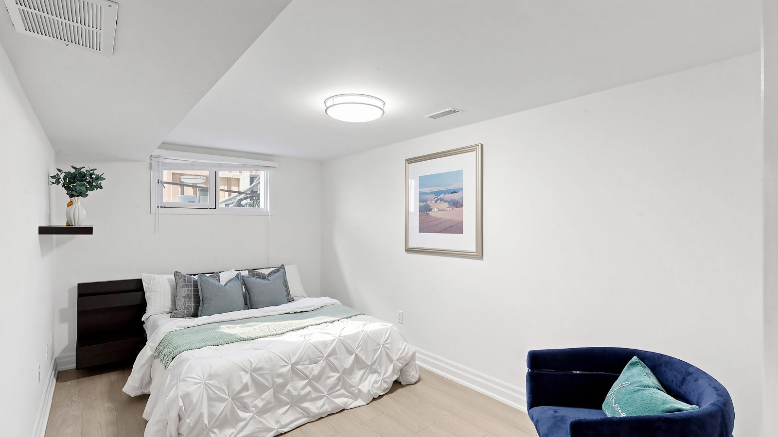 Basement bedroom